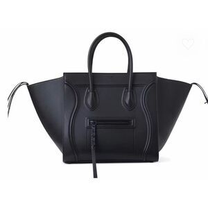 Celine Phantom Luggage Tote Black Leather Large Handbag